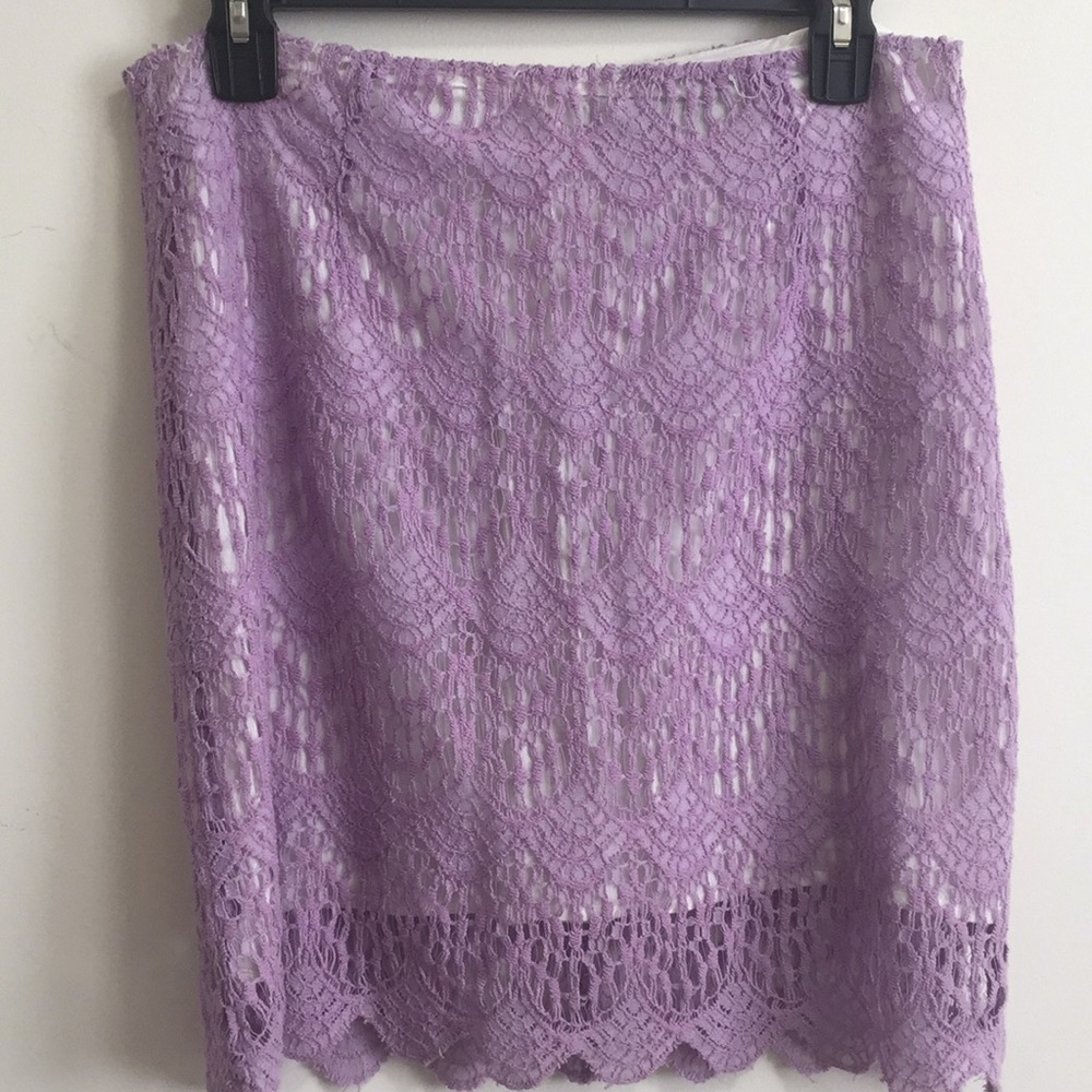 lace lavender skirt